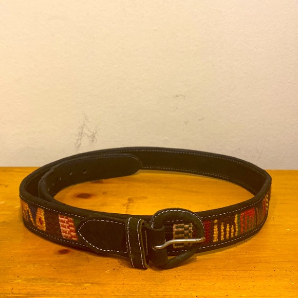 Women's Bohemian Style Tribal Theme Safari Style Belt 1.25" width 38" length - Picture 1 of 8